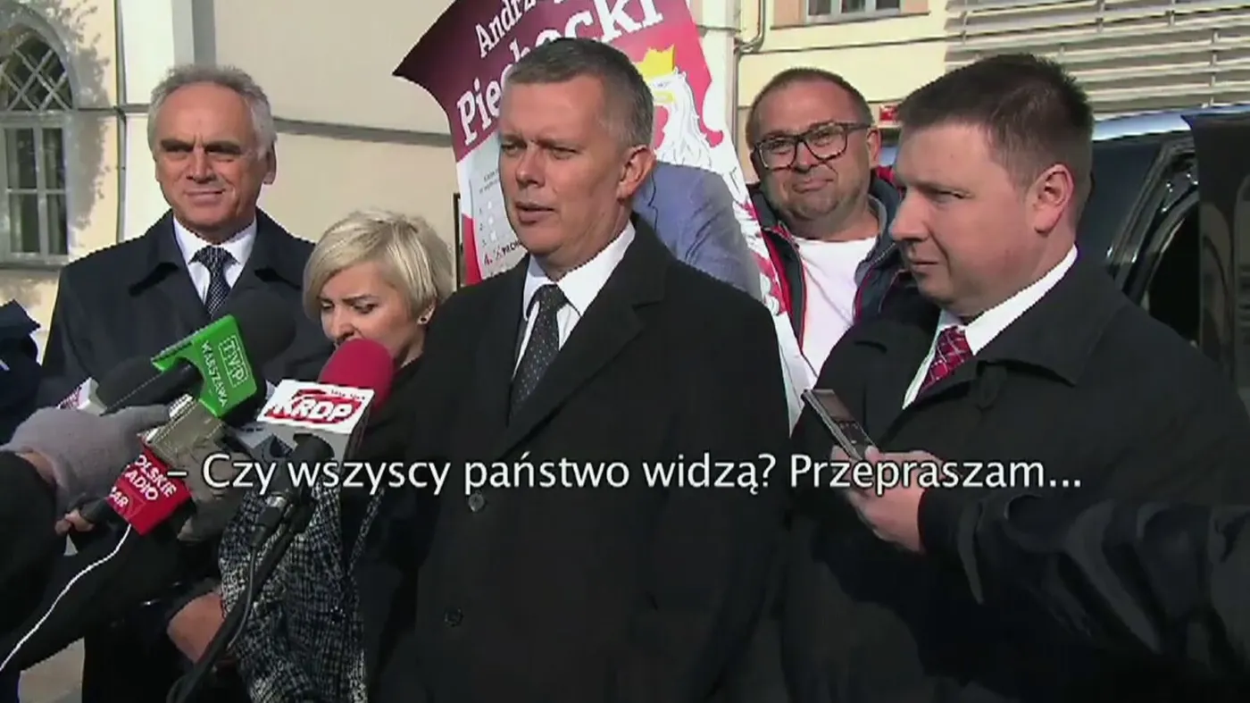 Kandydat do Senatu zakłócił konferencję szefa MON Tomasza Siemoniaka