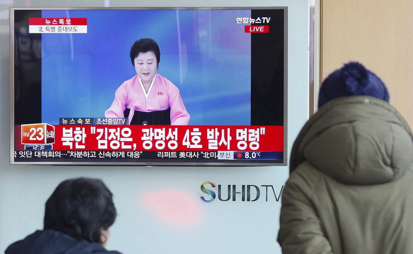 Mieszkańcy Korei Południowej oglądają program nadawany z Korei Północnej