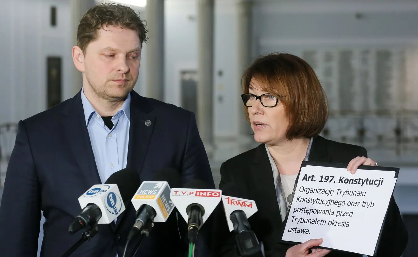 Marek Opioła i Beata Mazurek
