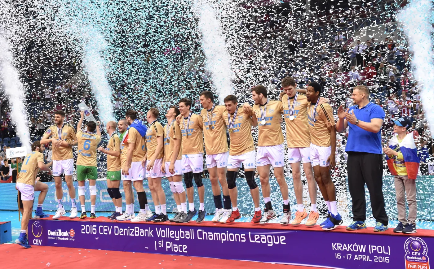 Drużyna Zenitu Kazań zajęła pierwsze miejsce w turnieju Final Four Ligi Mistrzów siatkarzy rozegranym w Tauron Arenie Kraków