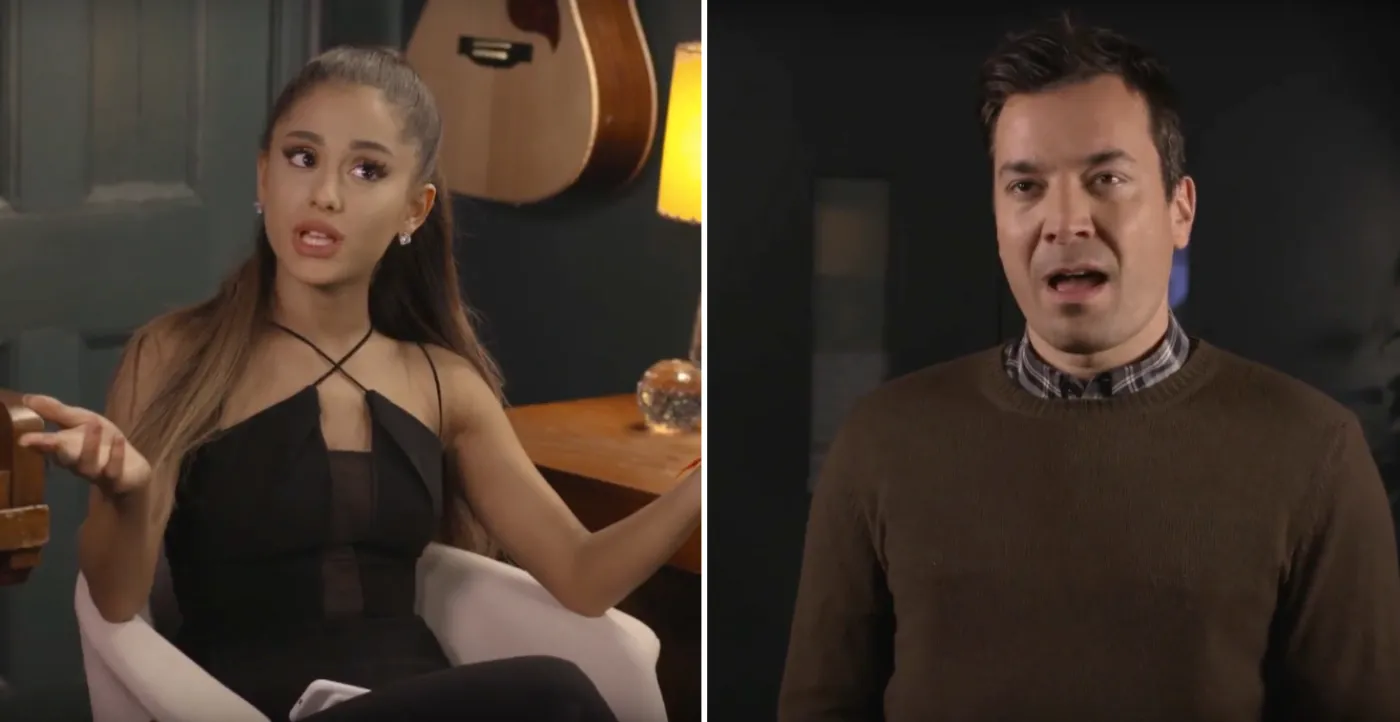 Ariana Grande i Jimmy Fallon