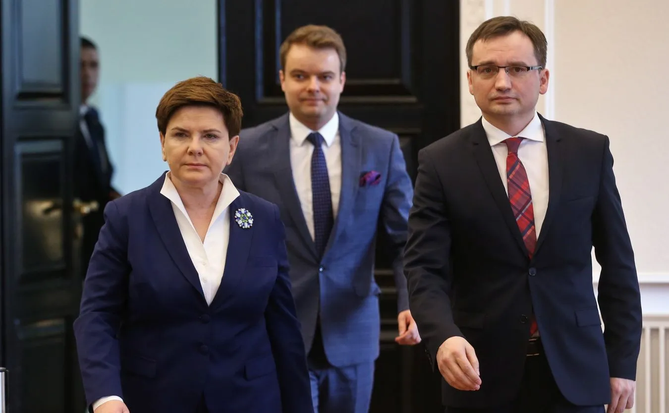 Beata Szydło, Rafał Bochenek i Zbigniew Ziobro
