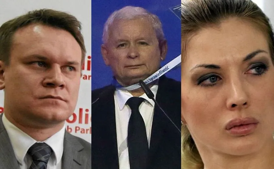 Dominik Tarczyński, Jarosaław Kaczyński i Izabella Łukomska-Pyżalska