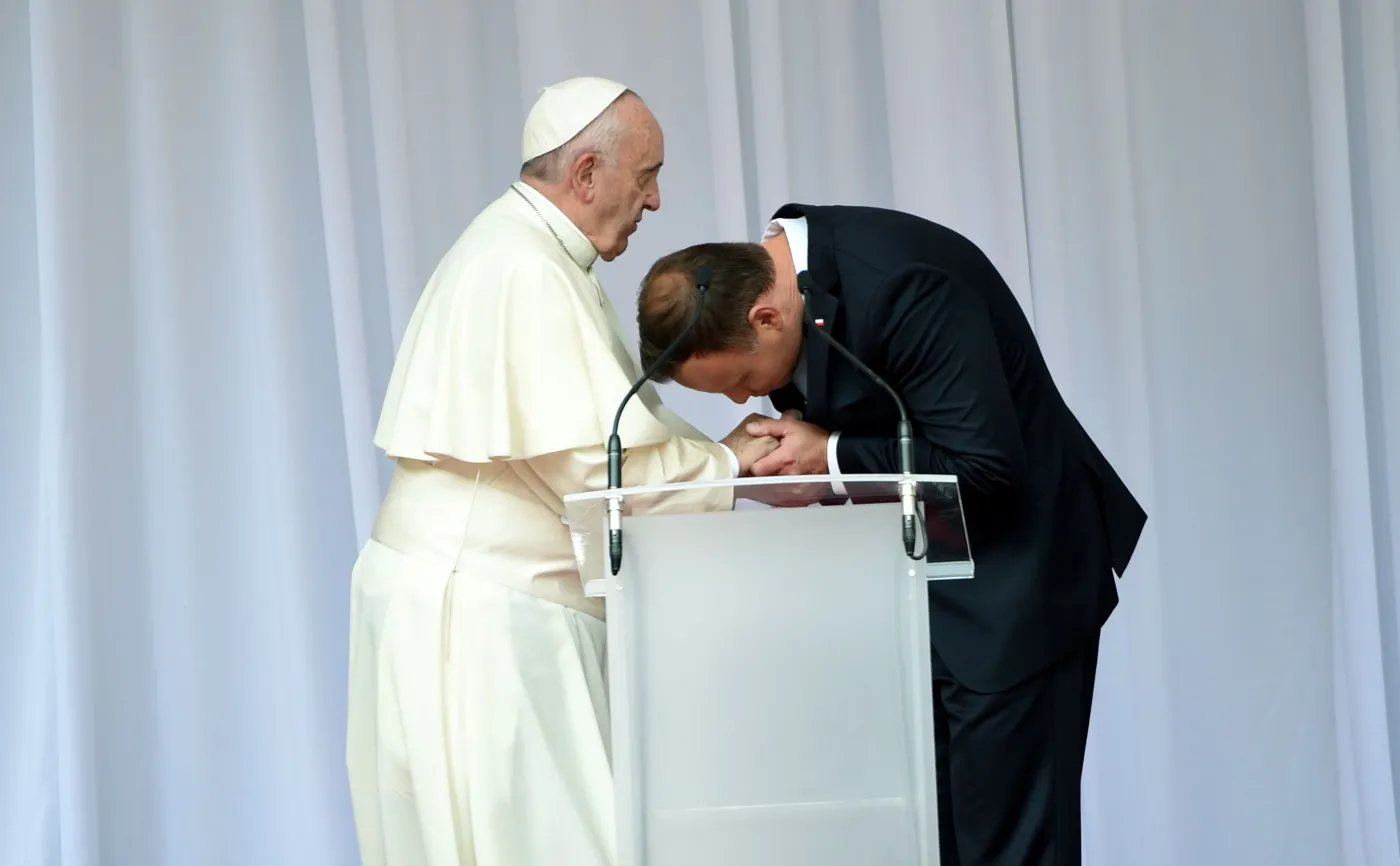 Papież Franciszek i prezydent Andrzej Duda