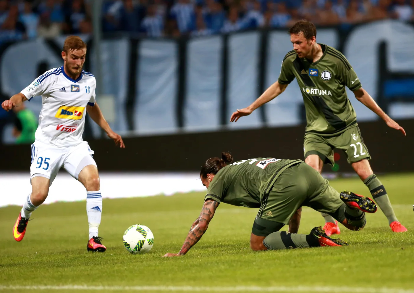 Patryk Stępiński, Aleksandar Prijovic i Kasper Hamalainen