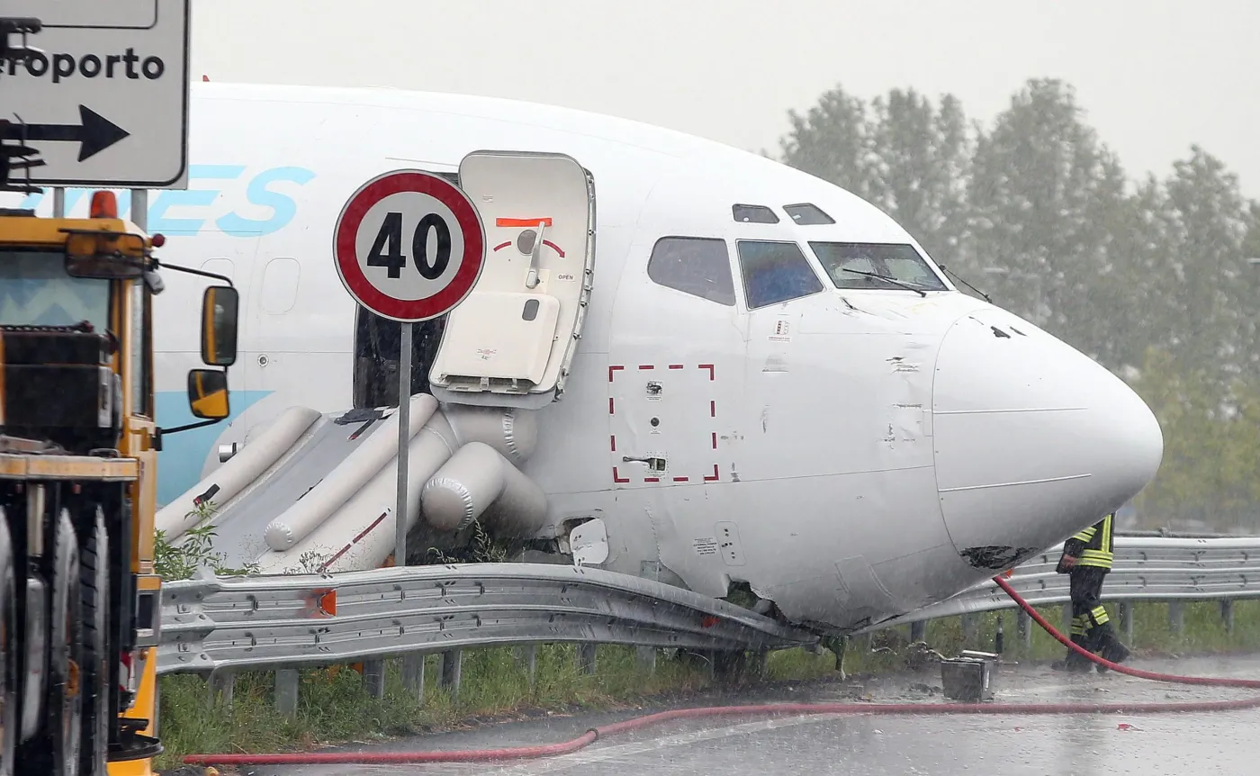Boeing wjechał na obwodnicę