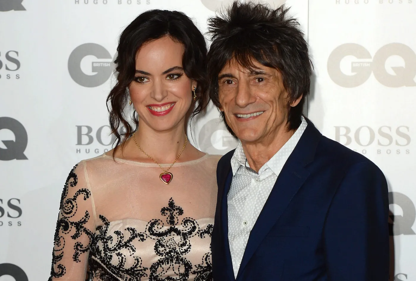 Ronnie Wood i Sally Humphreys 