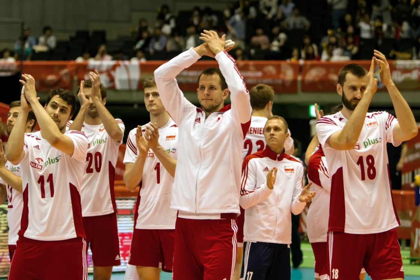 Michał Kubiak, Fabian Drzyzga, Mateusz Mika, Piotr Nowakowski, Bartosz Kurek, Mateusz Bieniek, Paweł Zatorski i Marcin Możdżonek