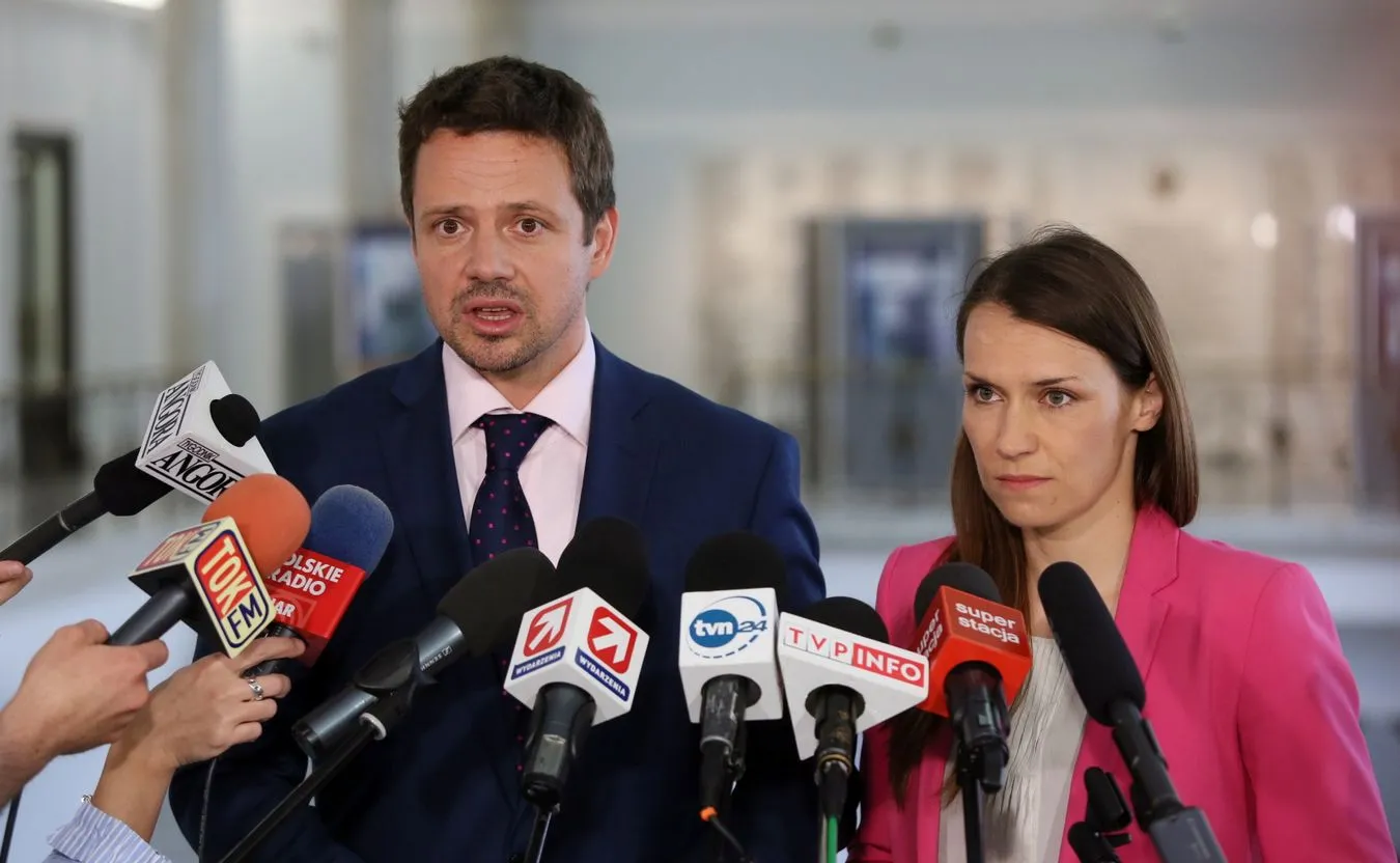 Rafał Trzaskowski i Agnieszka Pomaska