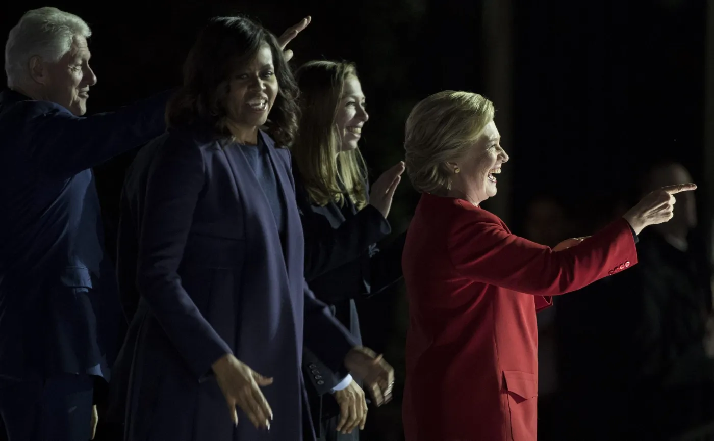 Hillary Clinton, Bill Clinton, Michelle Obama i Chelsea Clinton