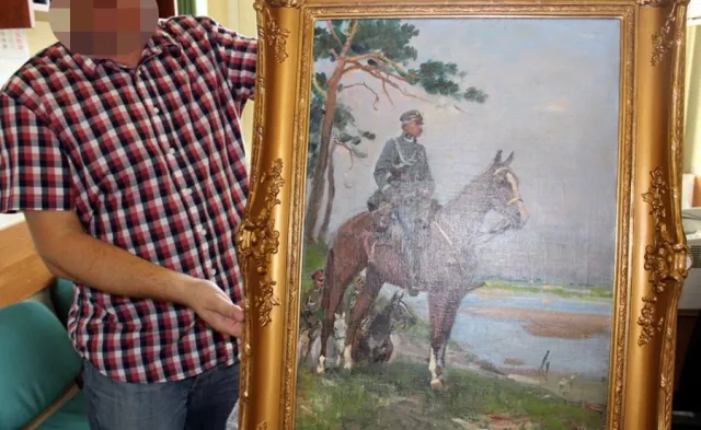 Odzyskano obraz Kossaka "Piłsudski na Kasztance" skradziony w 1997 r.
