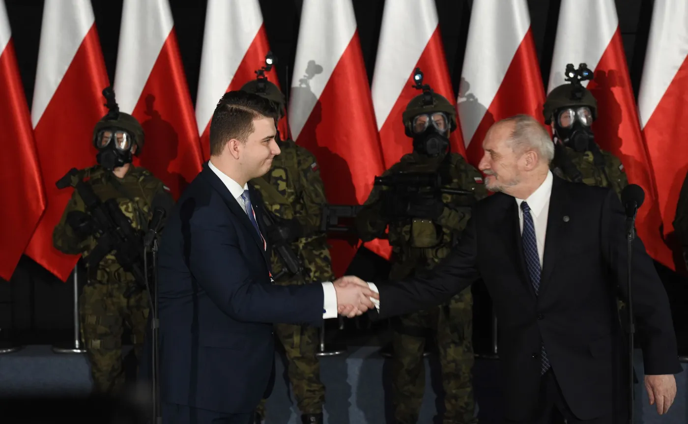 Bartłomiej Misiewicz i Antoni Macierewicz