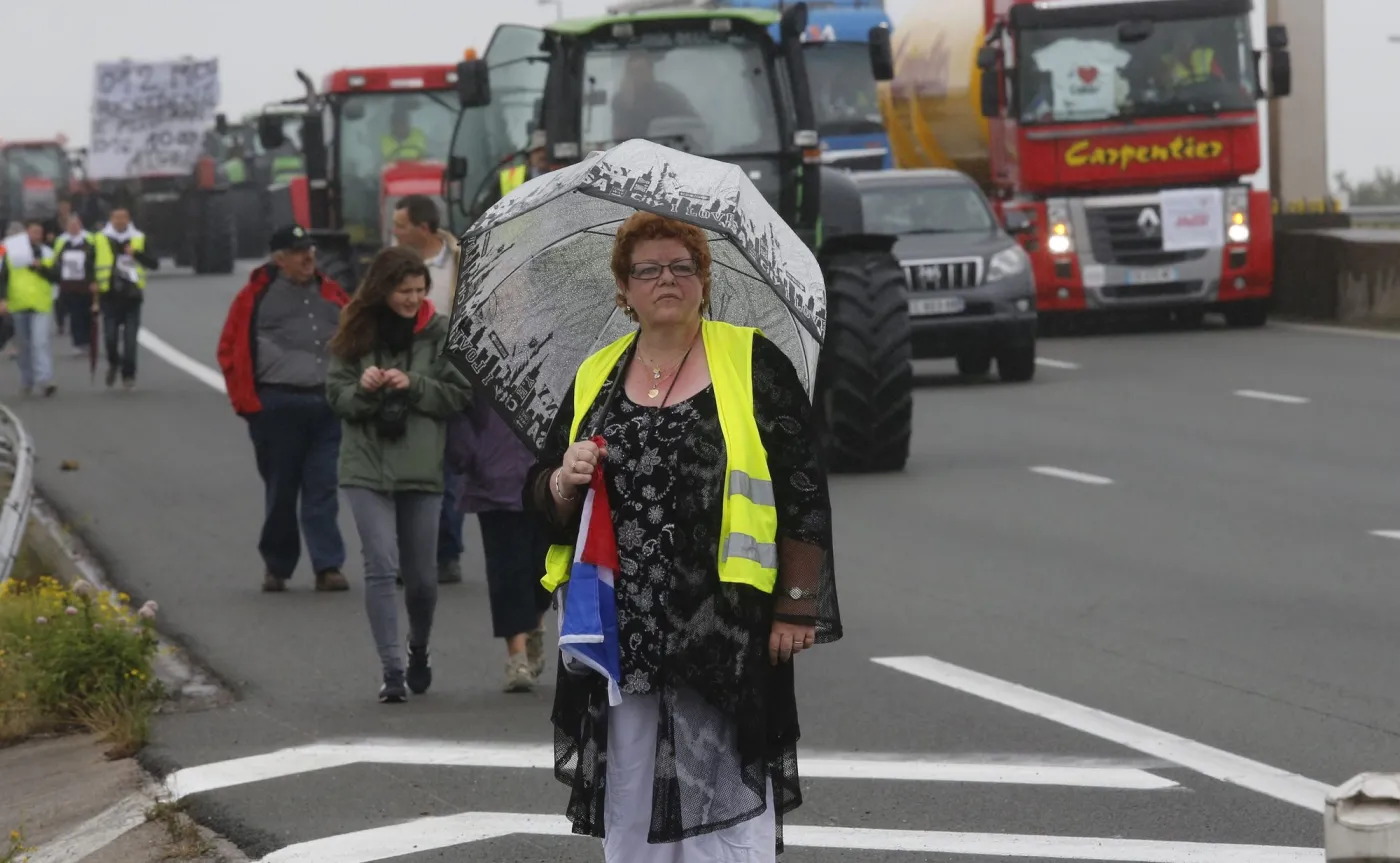 Blokada autostrady do Calais