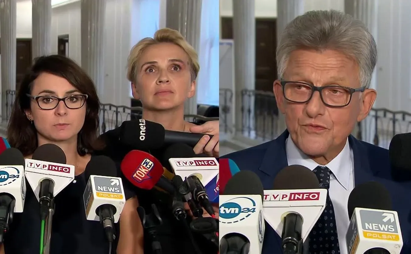 Kamila Gasiuk-Pihowicz, Joanna Scheuring-Wielgus i Stanisław Piotrowicz