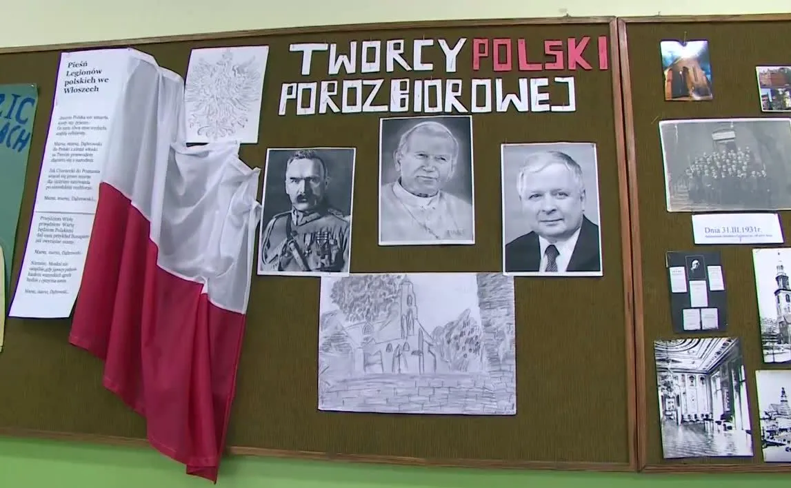 Papież, Piłsudski i Kaczyński jako "twórcy Polski porozbiorowej"