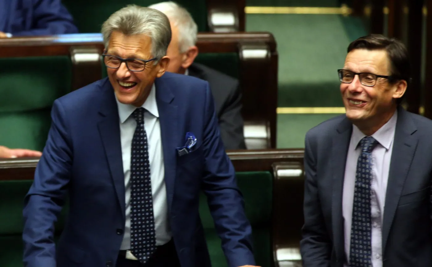 Poseł Stanisław Piotrowicz i poseł Marek Ast
