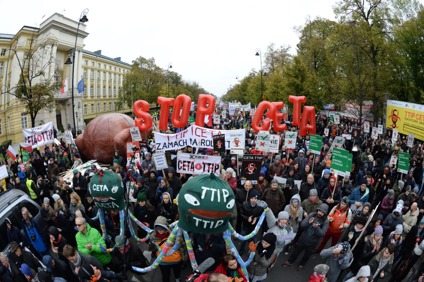 Protest przeciwko CETA i TTIP