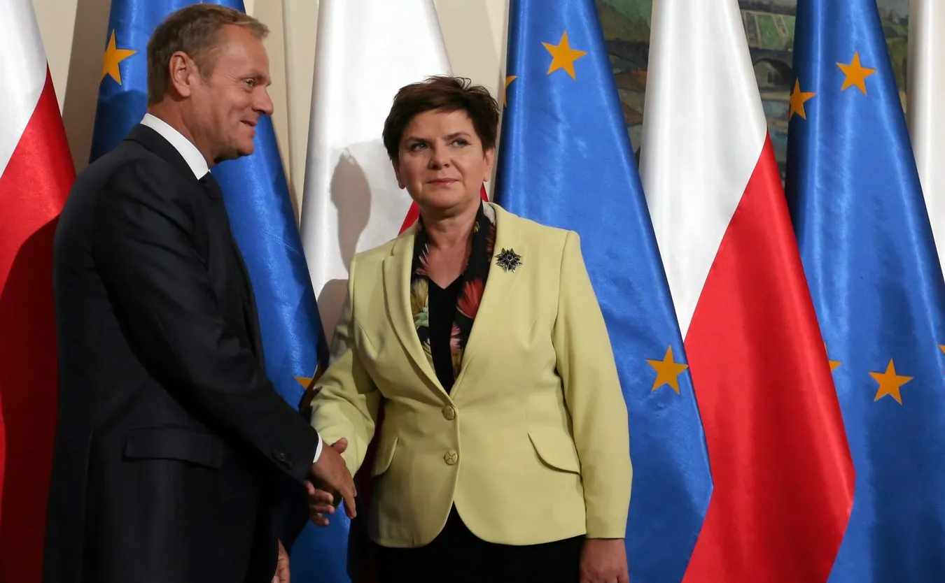 Donald Tusk i Beata Szydło