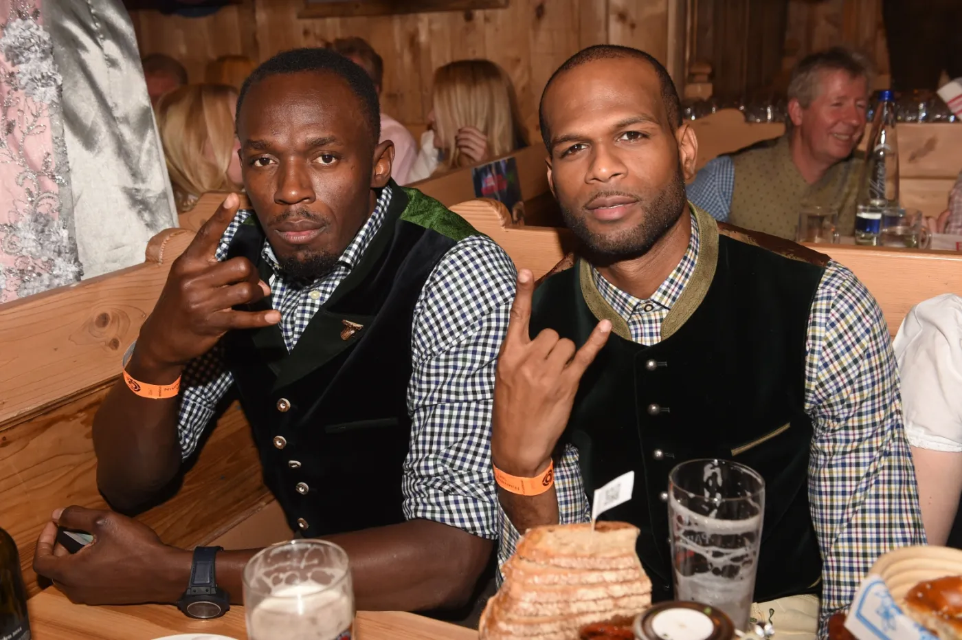 Usain Bolt i Germaine Mason