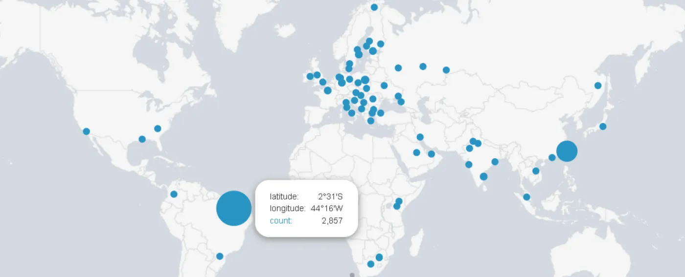 Mapa miejsc, w których udało się zapobiec atakom WannaCry