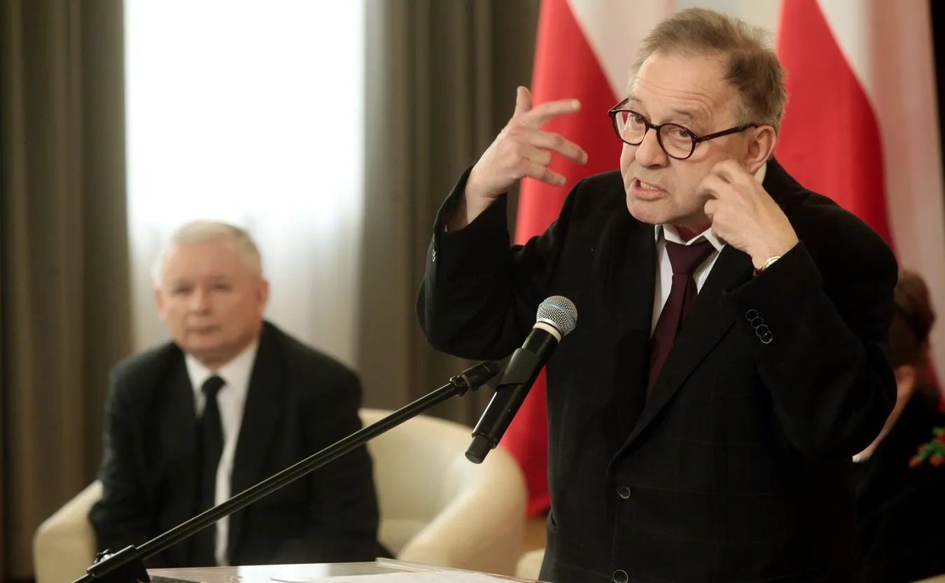 Jarosław Kaczyński i prof. Lech Morawski
