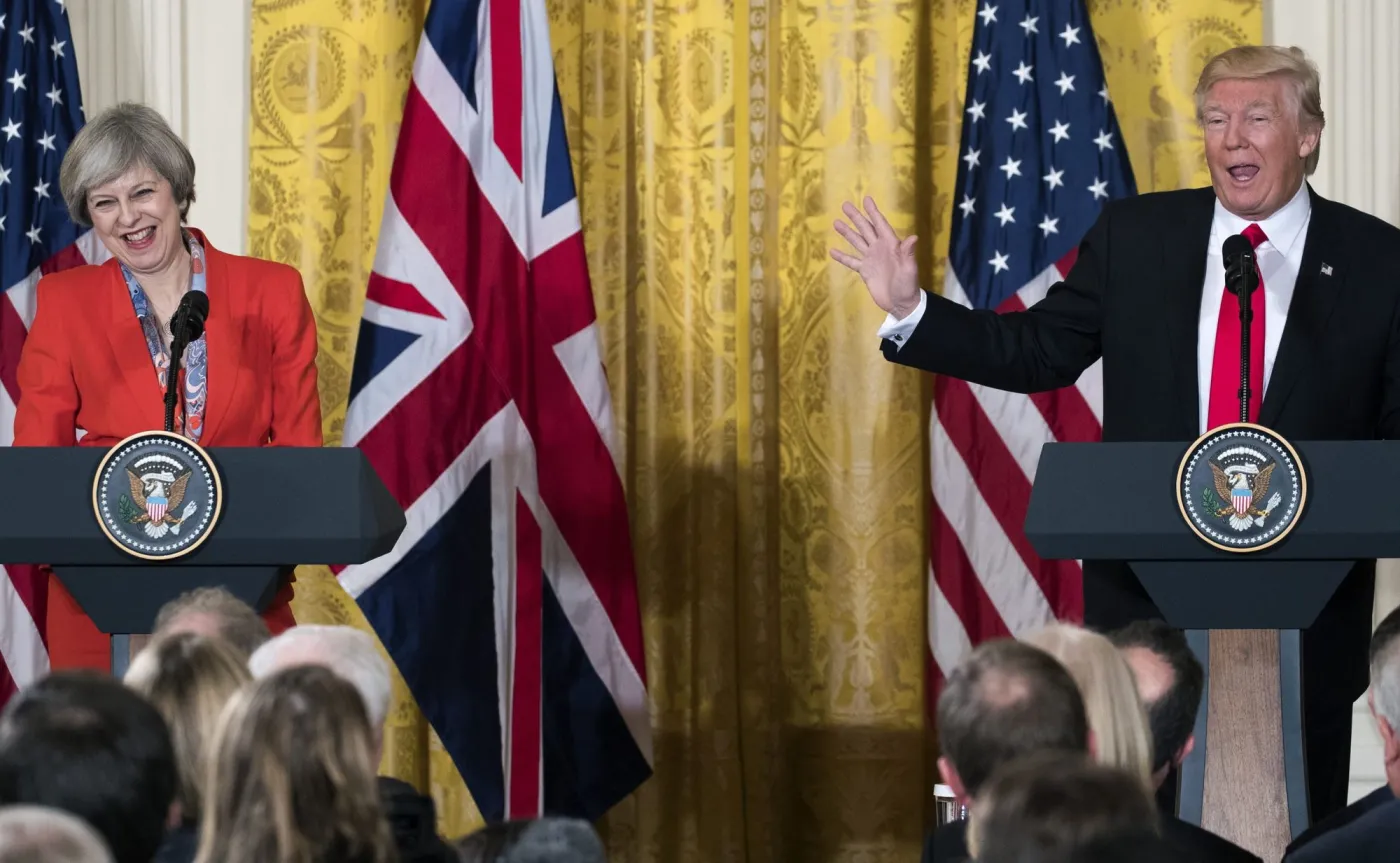 Theresa May i Donald Trump