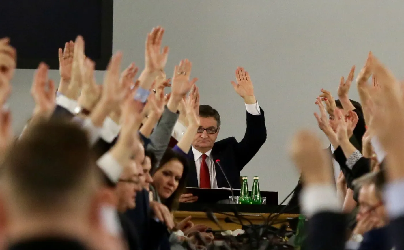 Głosowanie w Sali Kolumnowej