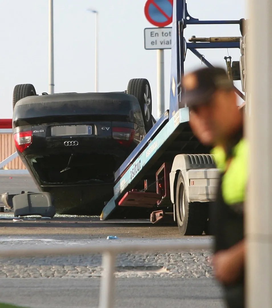 Samochód, którym posłużyli się terroryści podczas zamachu w Cambrils