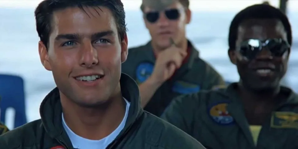 Tom Cruise w filmie "Top Gun"