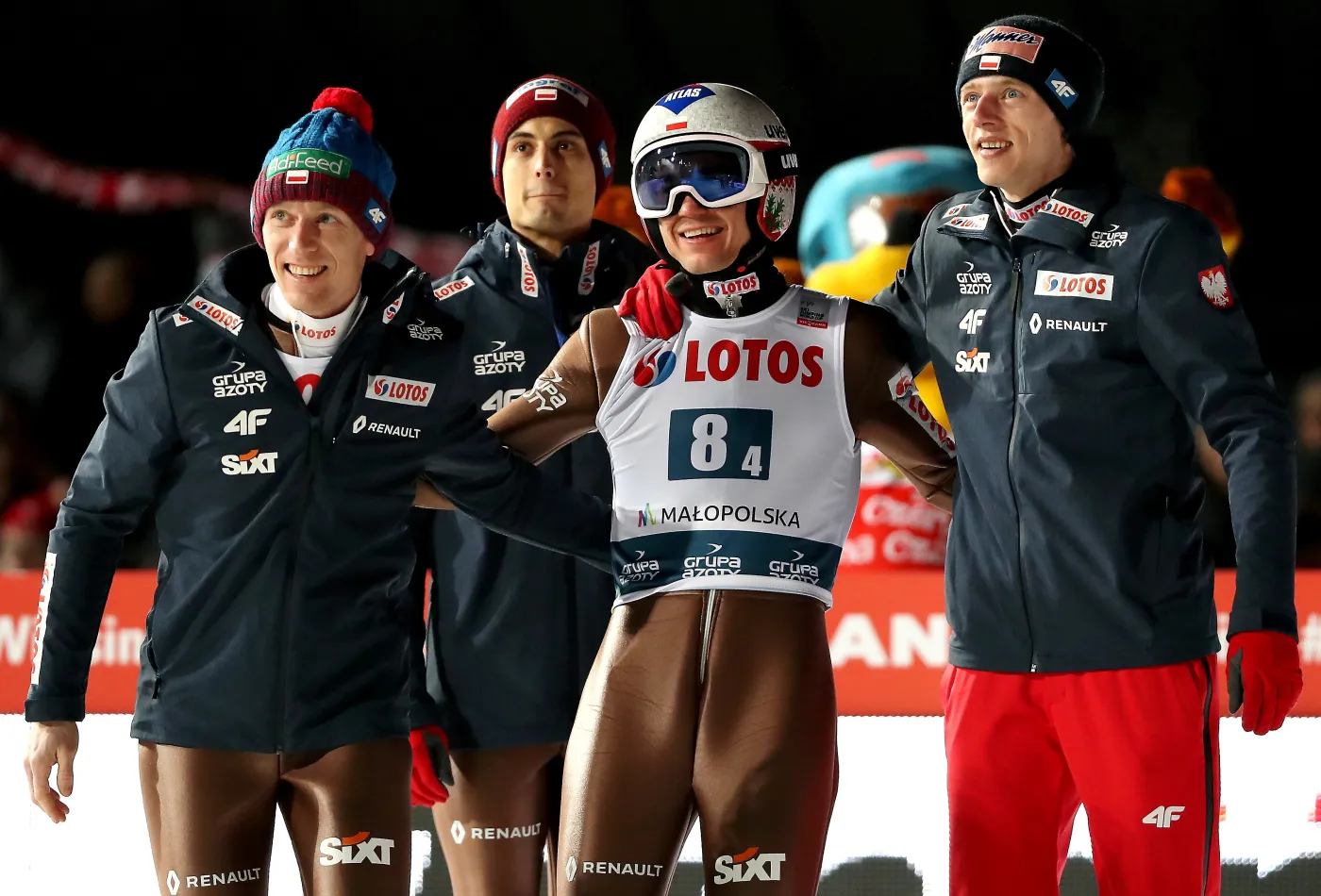 Stefan Hula, Maciej Kot, Kamil Stoch, Dawid Kubacki