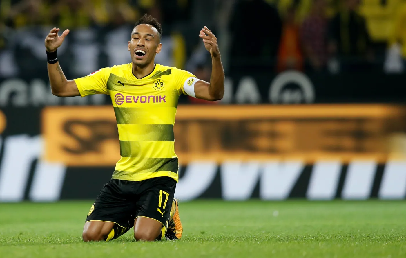 Liga niemiecka: Aubameyang wyprzedził Lewandowskiego, ale Borussia przegrała RB Lipsk