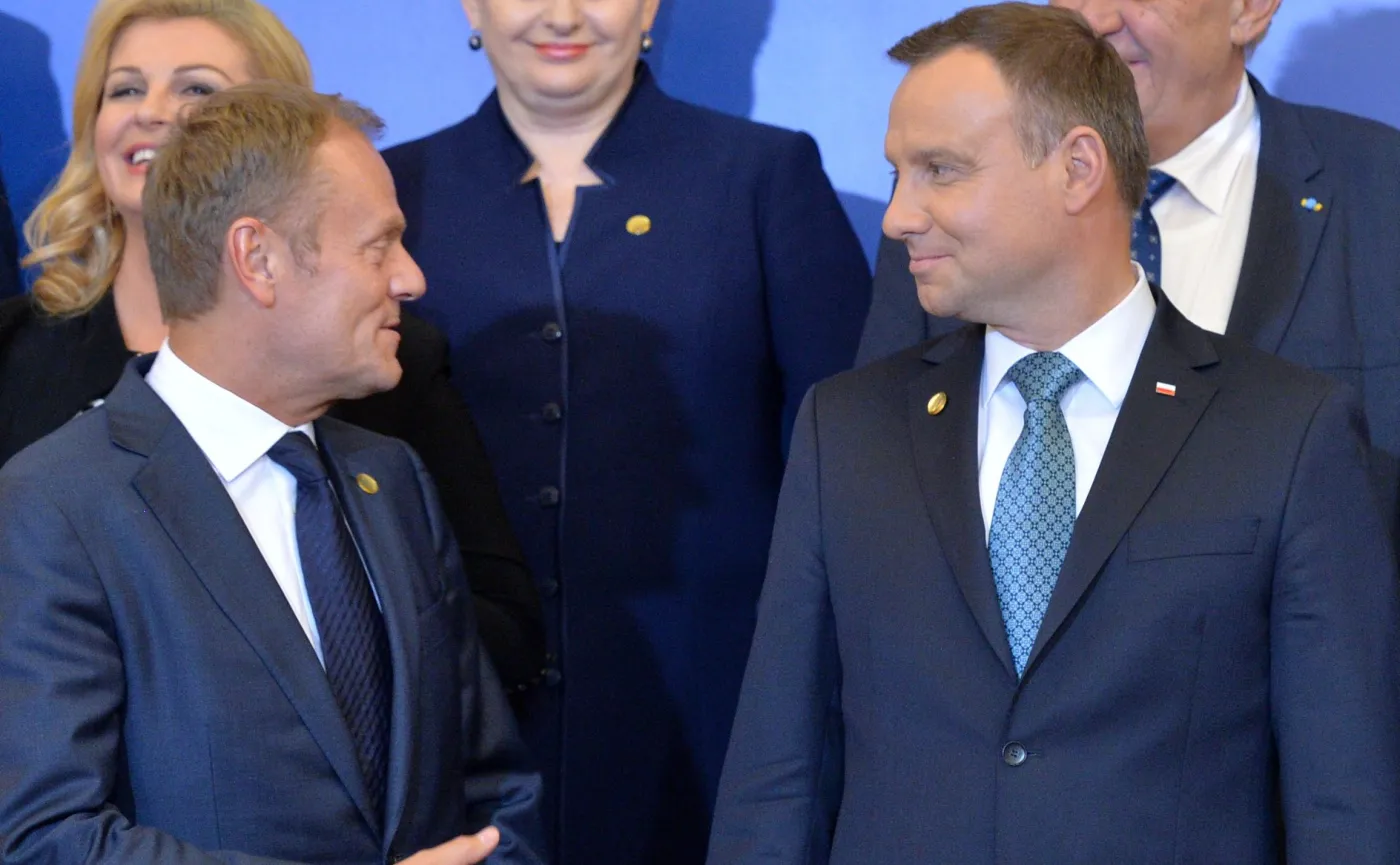 Donald Tusk i Andrzej Duda