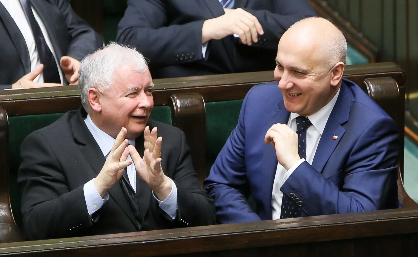 Jarosław Kaczyński i Joachim Brudziński