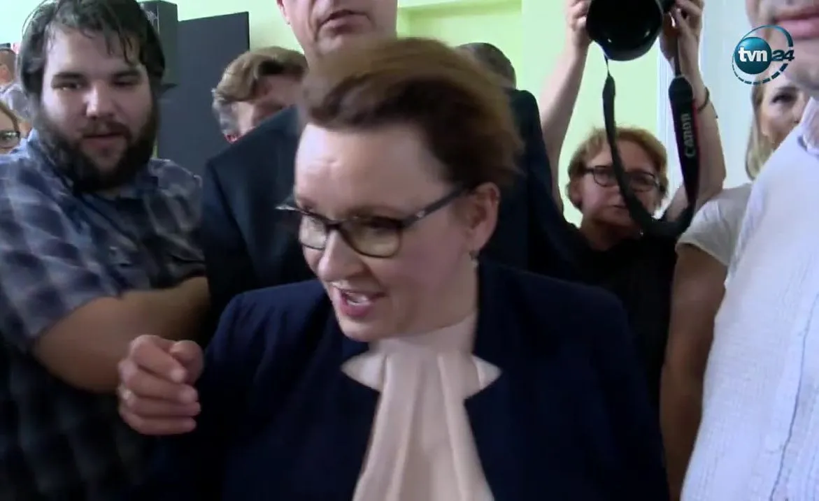 Anna Zalewska po spotkaniu 