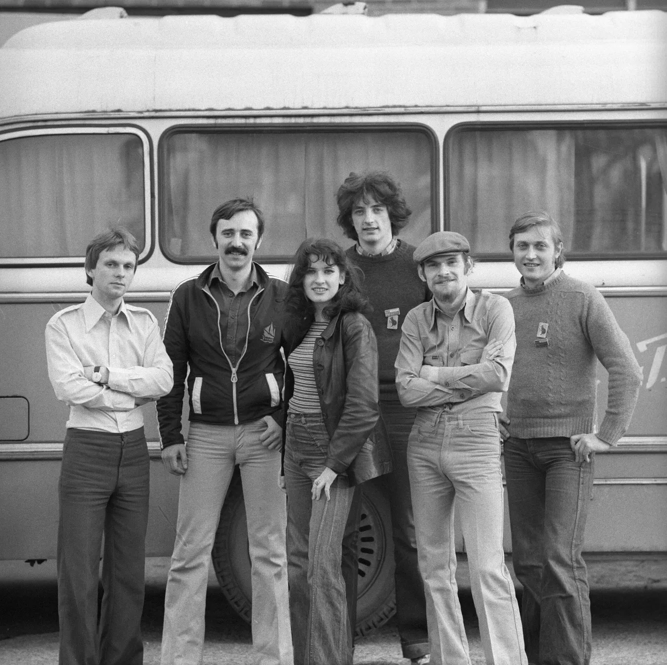 Jarosław Kozidrak na zdjęciu drugi z prawej. Bajm w 1979 roku - fot. Marek Karewicz