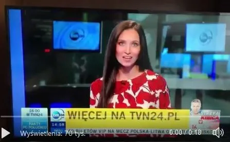 Wpadka dziennikarki TVN24