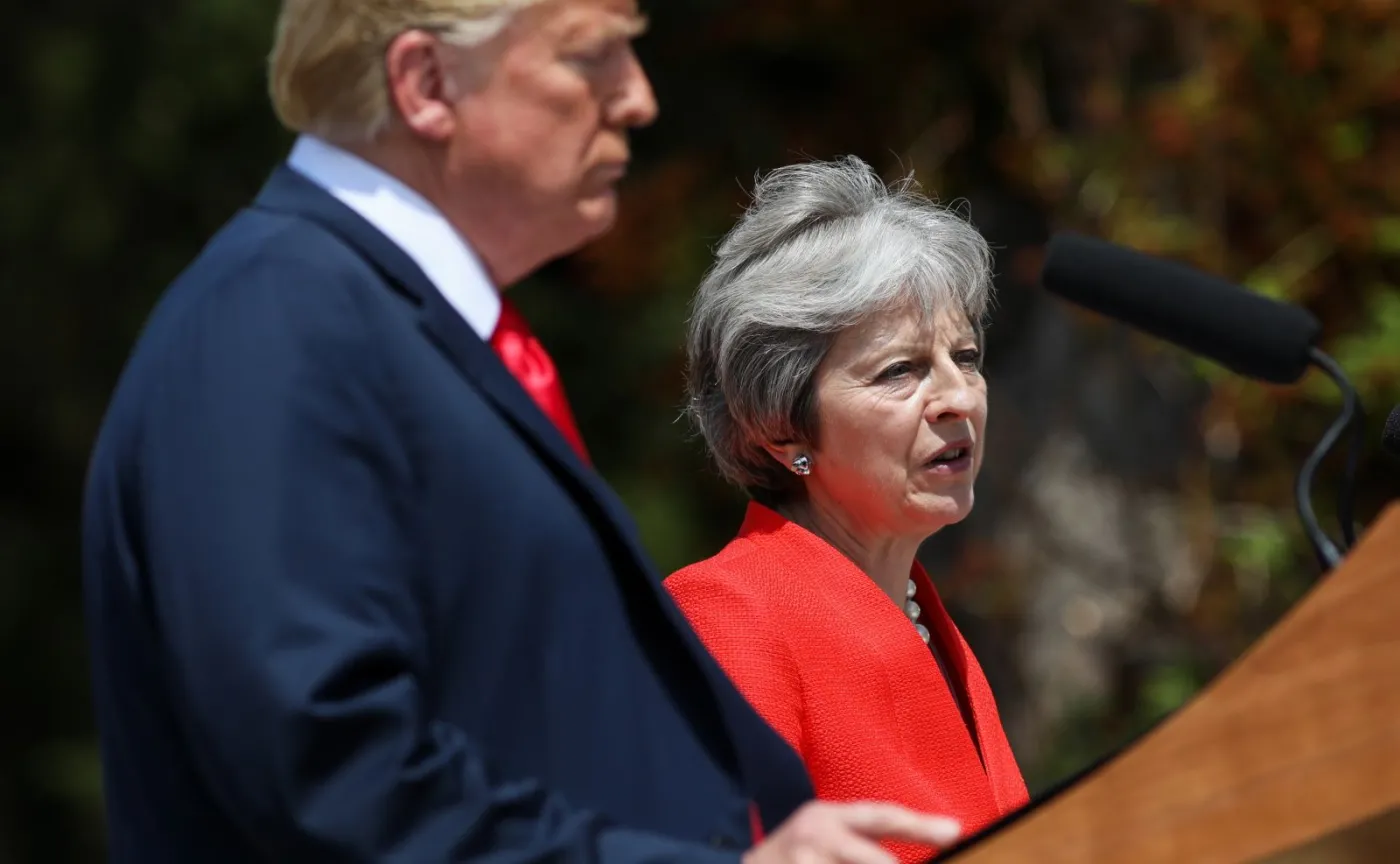 Theresa May i Donald Trump