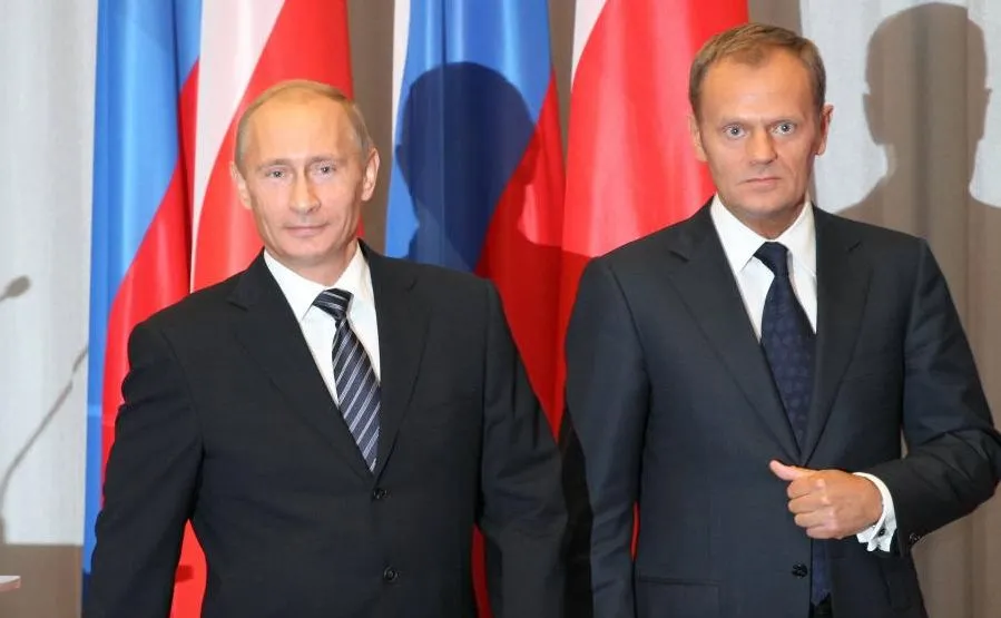 Władimir Putin i Donald Tusk