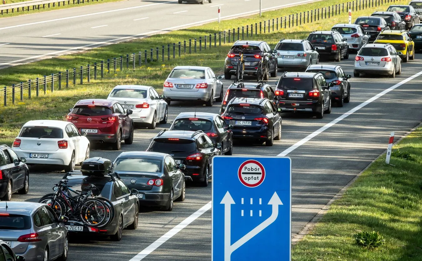 Korek na A1 koło Nowej Wsi