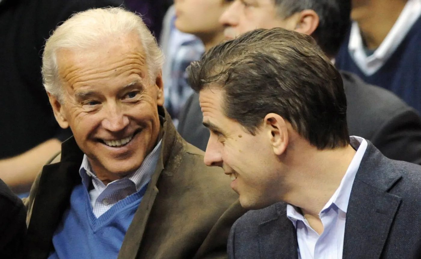 Joe Biden z synem Hunterem