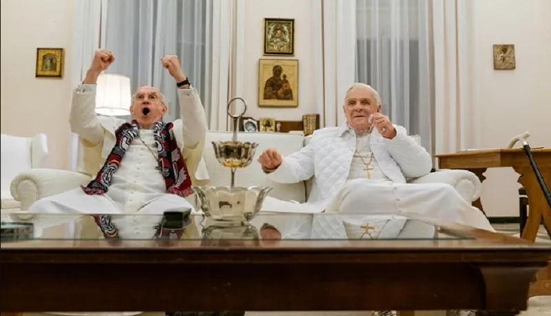 Kadr z filmu "Dwóch papieży"