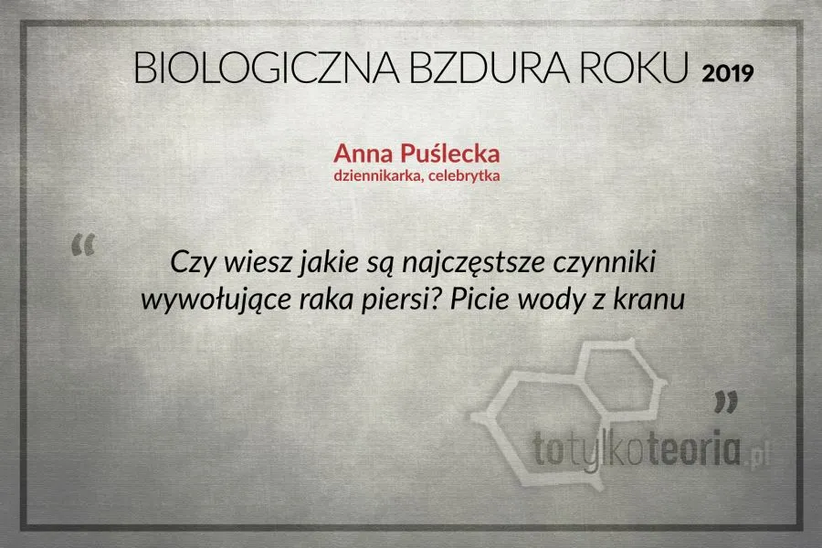 Biologiczna Bzdura Roku 2019