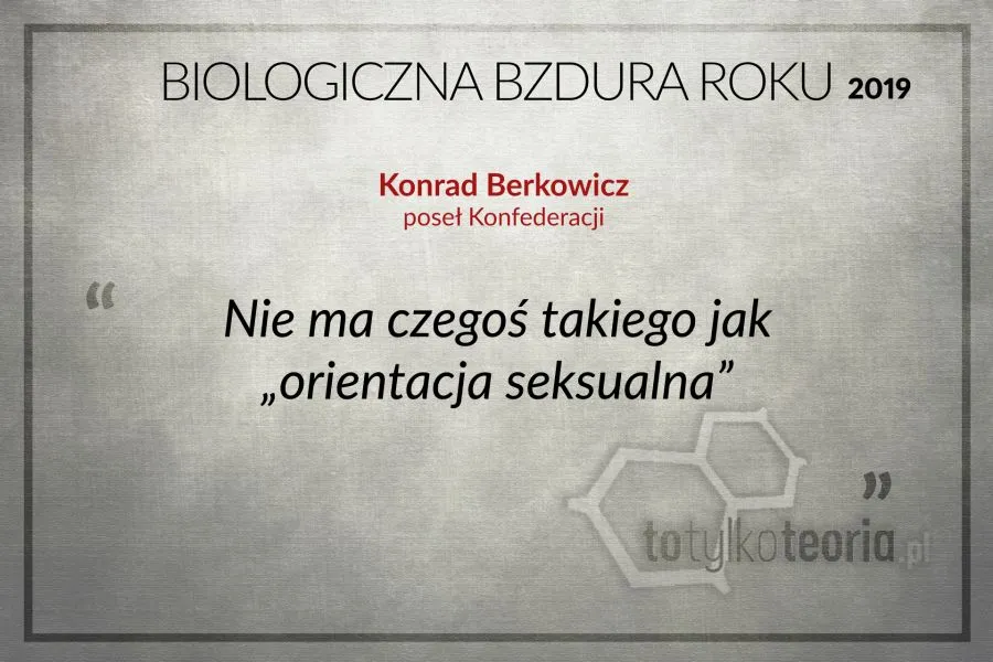 Biologiczna Bzdura Roku 2019
