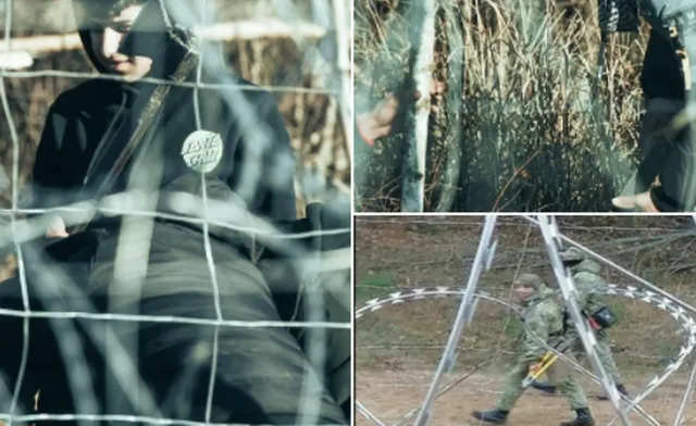 Sprzęt do niszczenia zasieków i budowy obozowiska. "Migranci zaopatrywani przez Białorusinów"