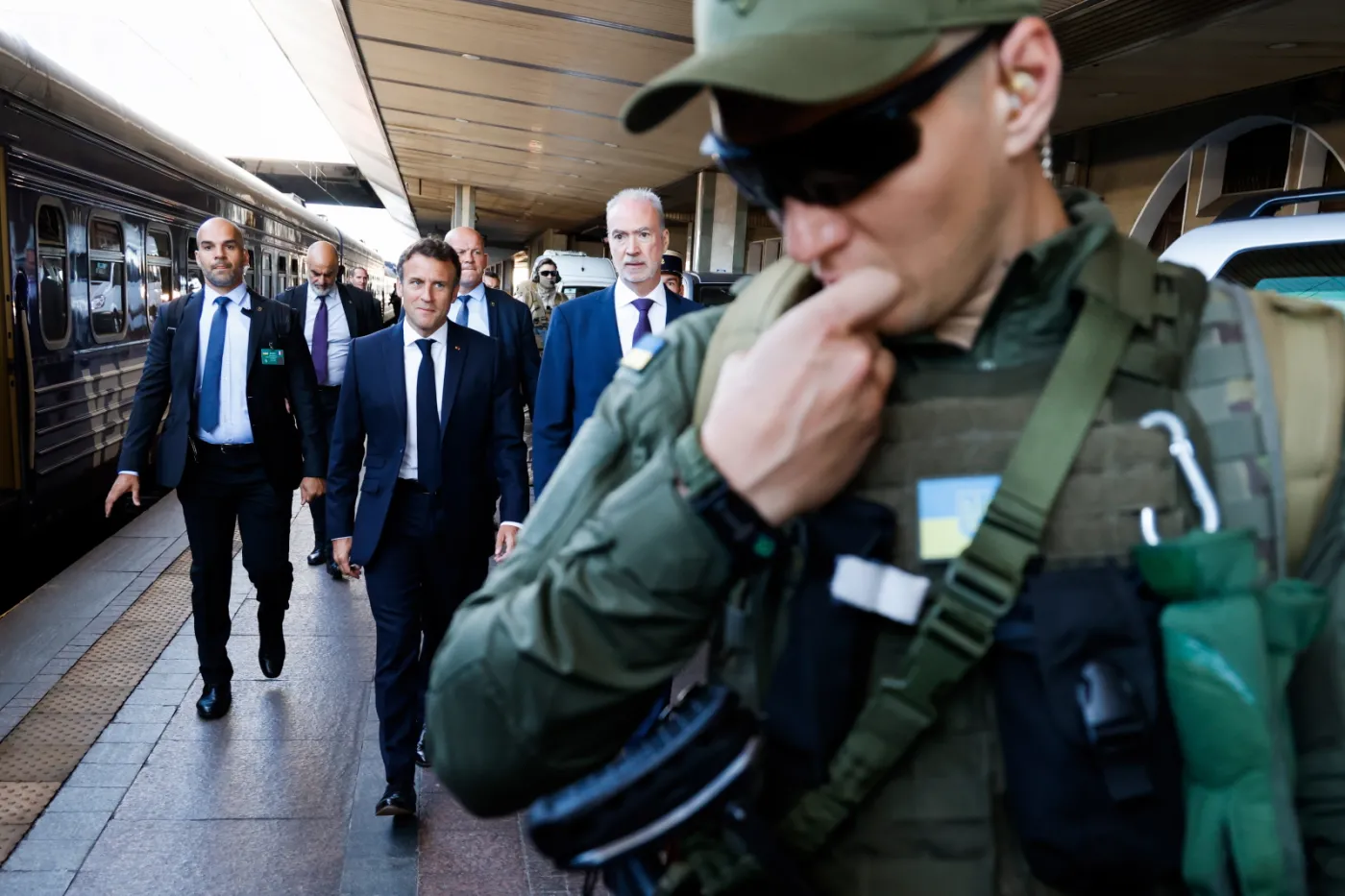 Macron, Scholz i Draghi na Ukrainie. "Przybyłem, aby..."