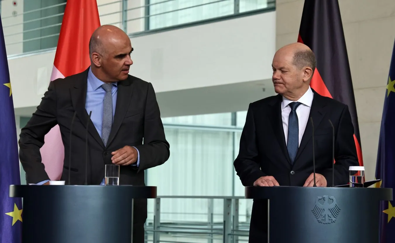 Alain Berset i Olaf Scholz