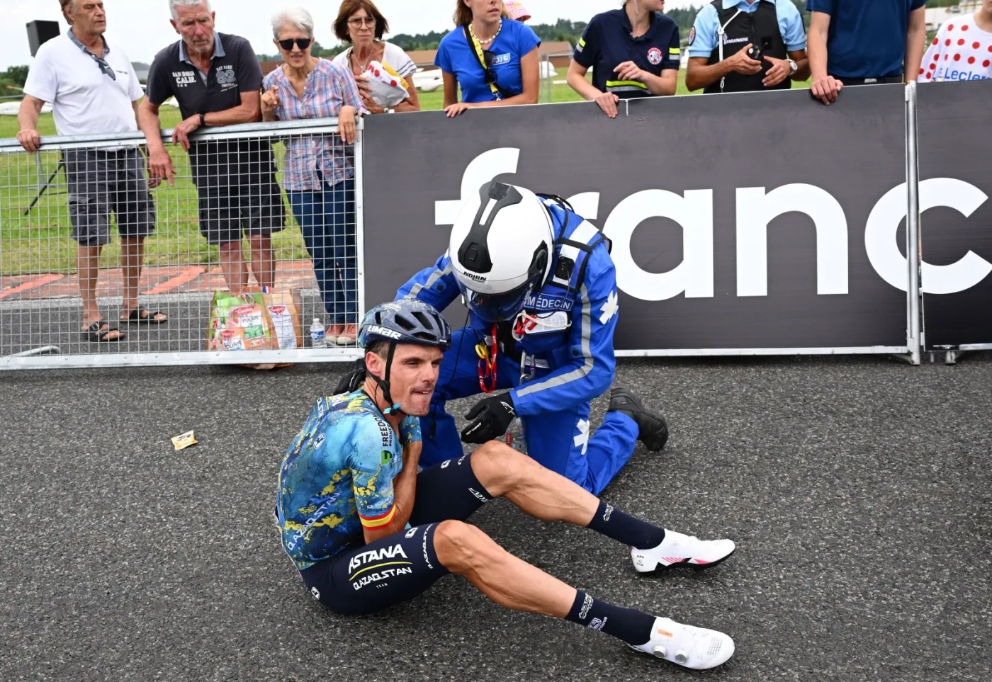 Sanchez wycofał się z Tour de France po wypadku na czwartym etapie