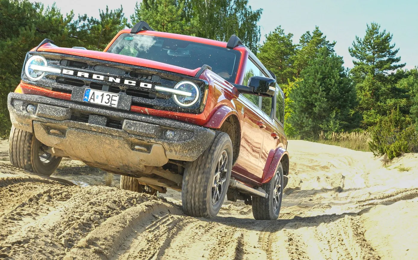 Ford Bronco: test na poligonie