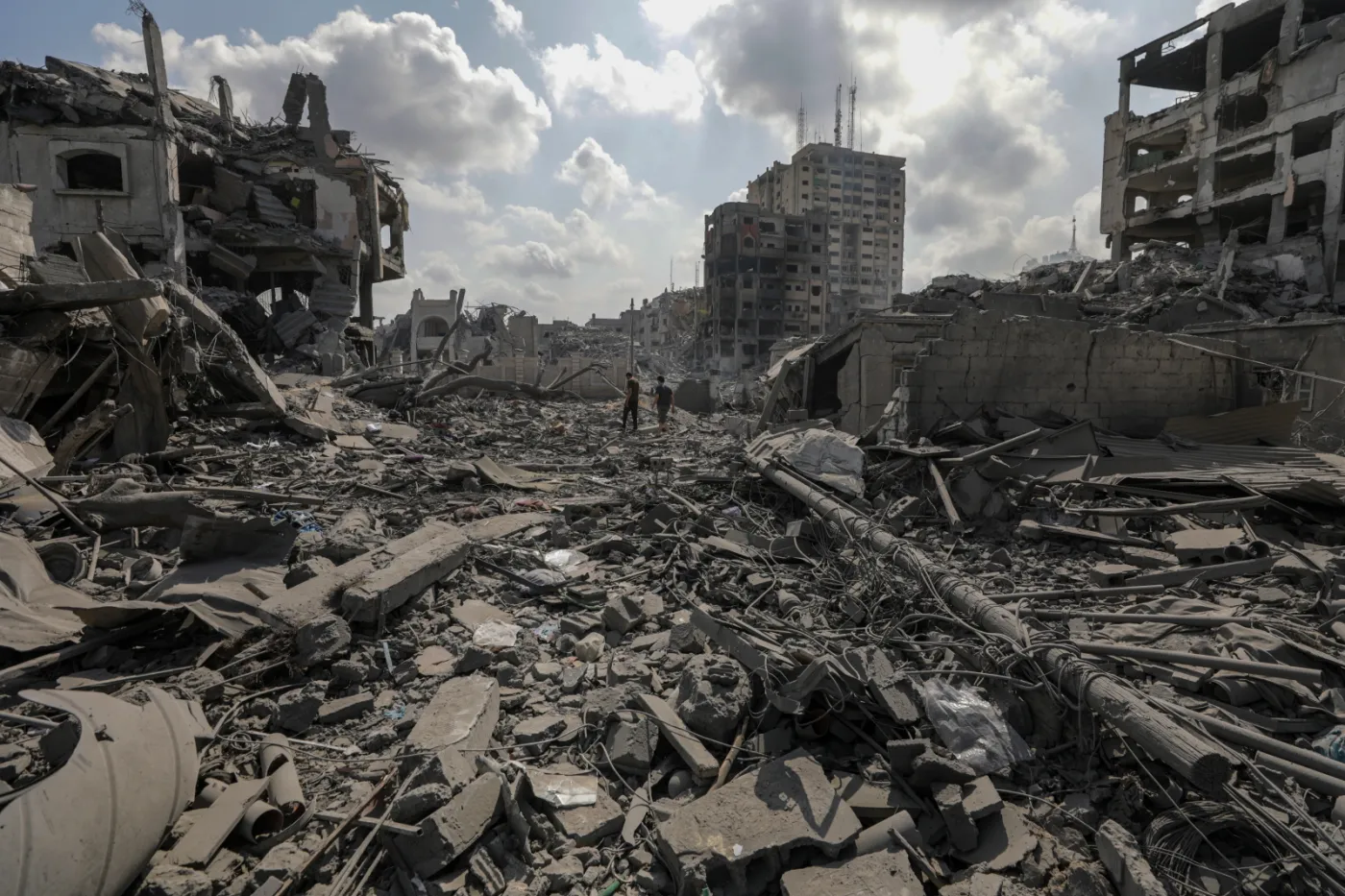 Zniszczenia w mieście Gaza