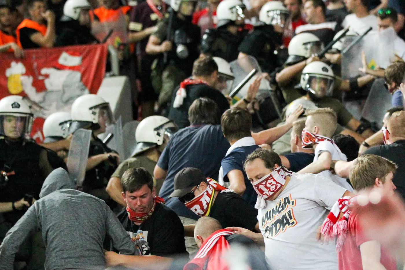Kibice Olympiakosu Pireus